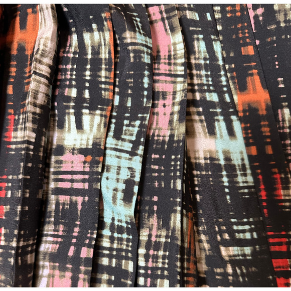 Fynn and Rose Anthropologie Multi-Colored Skirt with Side Zip and Pockets size 6 - Picture 5 of 8